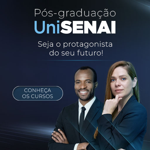 Pós-graduação UniSENAI: o DNA da indústria a favor do seu conhecimento. Matriculas abertas. Acesse e inscreva-se!