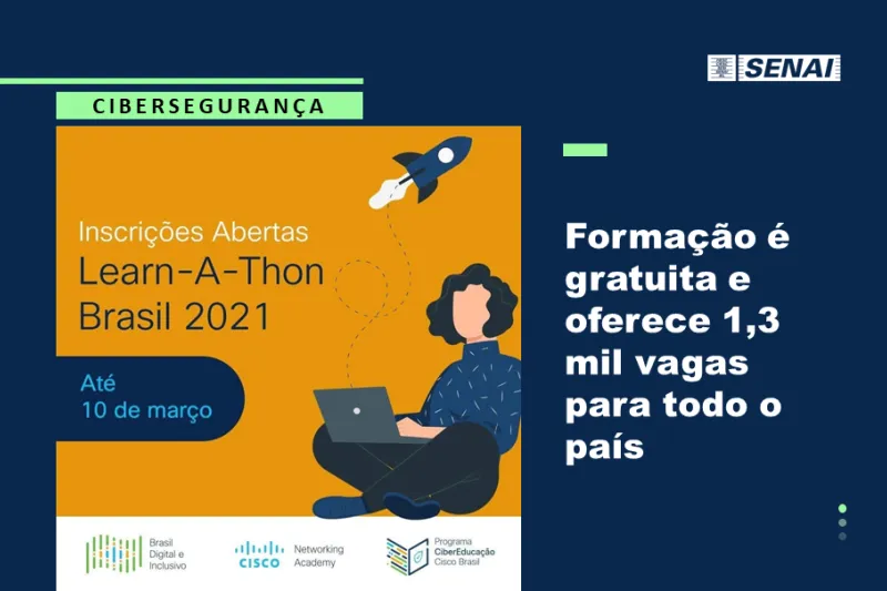 SENAI tem vagas abertas para capacitação gratuita em segurança digital
