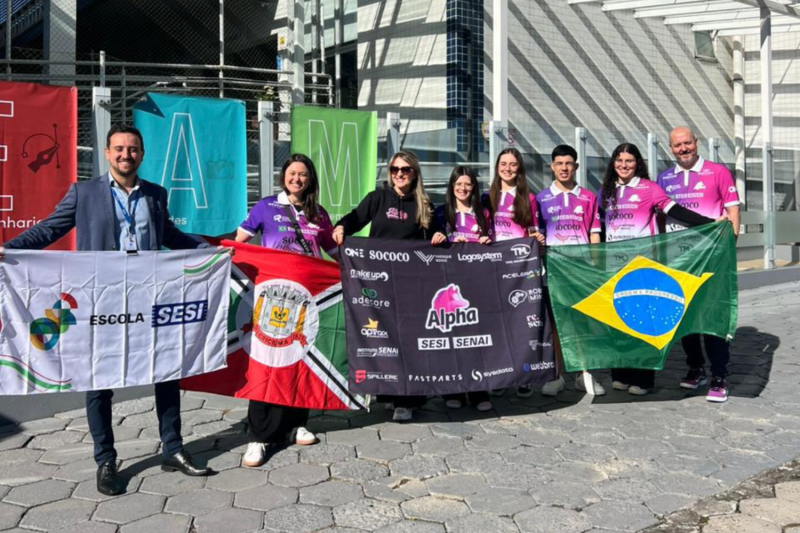 Estudantes das Escolas SESI/SC vão representar o Brasil no mundial de robótica