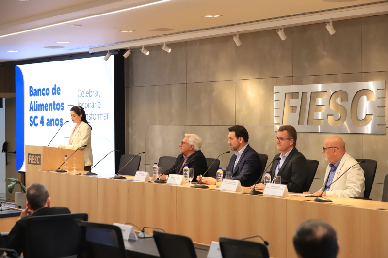 Banco de Alimentos de SC celebra quatro anos de fundação em evento na FIESC