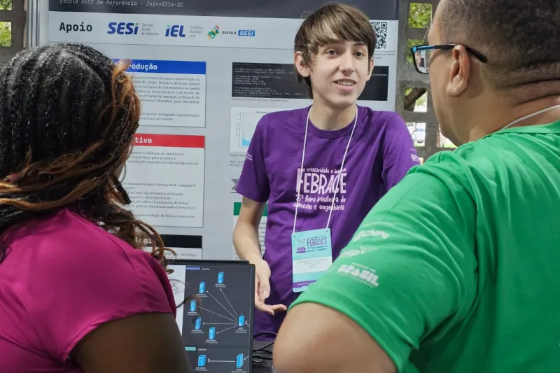 Projeto da Escola SESI/SC conquista três prêmios na maior feira de ciências do país